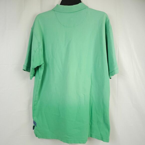 ORVIS Mens Large Green Short Sleeve Signature Style Fly Fishing Golf Polo Shirt - Picture 2 of 9